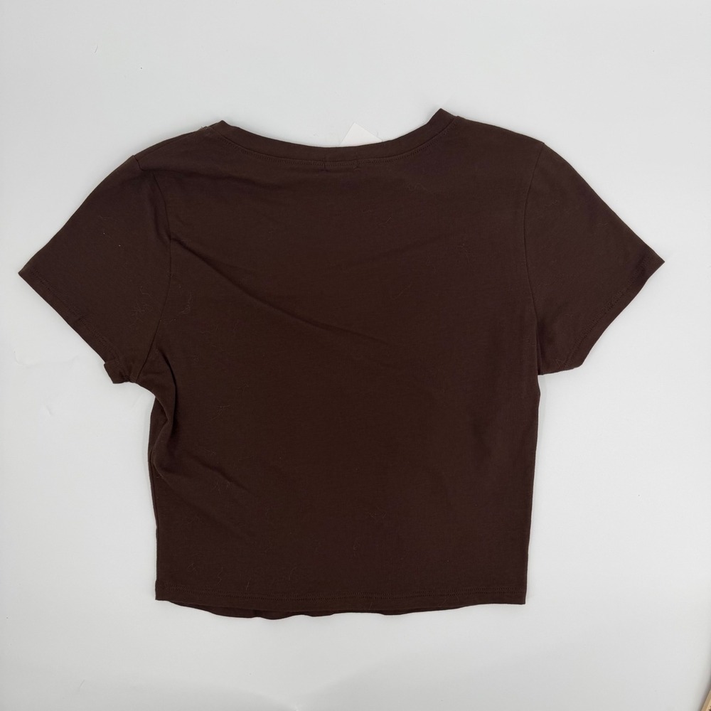 Tillys Short Sleeve Tee Modern Girls Size Large Brown